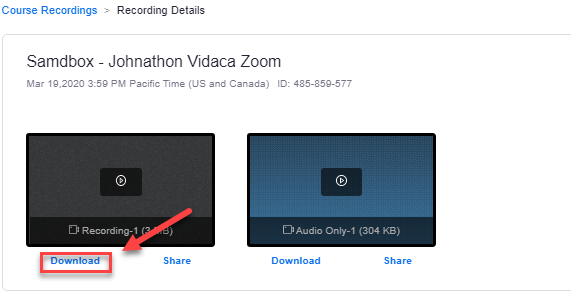 Download Recording