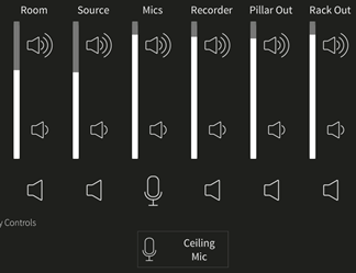Zoom Room Volume Bars